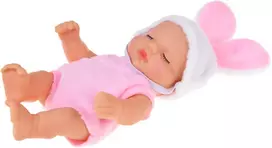 Jokomisiada Mini Baby Doll Bunny 11 cm Movable Arms, Legs and Head ZA6454