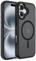 Dėklas X-ONE Dropguard 2S suderinamas su MagSafe, skirtas iPhone 17, juodas frost matte