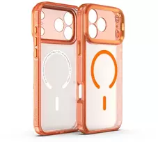 Dėklas X-ONE Dropguard 2S, suderinamas su MagSafe, skirtas iPhone 17 Pro, oranžinis frost matte