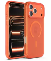 Dėklas X-ONE Dropguard 3S Shock Dominator compatible with MagSafe for iPhone 17 Pro Max oranžinis