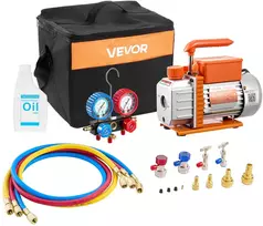 Vakuuminio siurblio rinkinys su manometru, 3,5 CFM (99 l/min), oro kondicionieriams