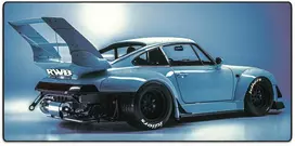 Pelės kilimėlis "LIT Pelės kilimėlis" Vaporwave Porsche (Mėlynas) - 900x400x3 mm