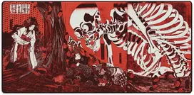 Pelės kilimėlis "LIT Pelės kilimėlis" Skeleton Spectre, by Utagawa Kuniyoshi (Raudonas) - 900x400x3 mm