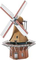 Faller vėjo malūno modelio rinkinys su 169 atskiromis dalimis 180 x 180 x 320 mm I modelių geležinkelio priedai H0 I modelių geležinkelis H0 Fryzų vėjo malūnas