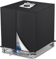 Ibc talpos uždangalas 1000l, 420d Oxford vandens talpos brezentas 1000l apsauginis uždangalas vandens talpai apsauginis uždangalas anti-uv apsauginis brezentas lietaus vandens talpos uždangalas 120 x 100 x 116 cm juodas