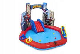 Pripučiama žaidimų aikštelė Bestway Spider Man 211 x 206 x 127 cm su čiuožykla