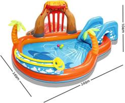 Bestway Lava Lagoon vandens žaidimų centras 265 x 265 x 104 cm
