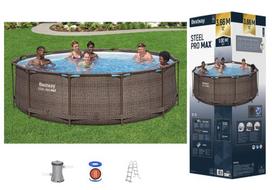 Stačiakampis baseinas Bestway 56709 Steel Pro Max 3,66 x 1,00 + siurblys + kopėčios