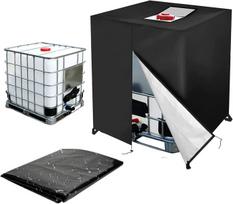 Ibc talpos uždangalas, brezentas vandens talpai 1000 l, ibc konteinerio uždangalas, brezentinis apsauginis uždangalas, apsauginis uždangalas, apsauginis brezentas, tinkamas ibc talpai, konteineriui, lietaus vandens talpai