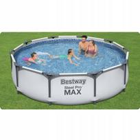 Sodo baseinas su rėmu, didelis šeimyninis 305 x 76 cm 4678 l Bestway, pilkas