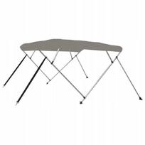 Bimini stogelis 4-lankų 236x228x127cm pilkas
