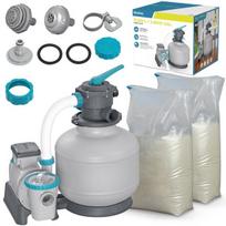 Smėlio siurblys baseinui filtras 11355 L/h + 50kg smėlio jungtys žarnos Bestway
