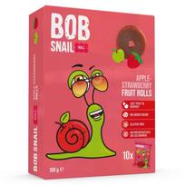 Bob Snail „ Rollsy“ obuolių ir braškių užkandis be pridėto cukraus – 100 g