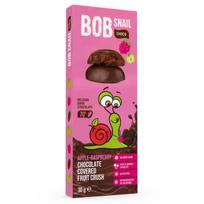Bob Snail „“ obuolių ir aviečių užkandis su belgišku šokoladu – 30 g