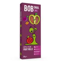 Bob Snail Obuolių ir slyvų užkandis be pridėtinio cukraus - 30 g