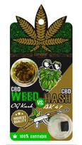 Euphoria OG Kush CBD kanapių žiedai ir AK 47 CBD hašišas