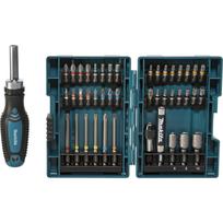 Suktuvo antgalių rinkinys Makita E-25096 su terkšle, 44 vnt.
