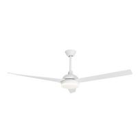 Matinės baltos spalvos iš metalo lubinis šviestuvas LED su stiklo gaubtu Flow – Nova Luce