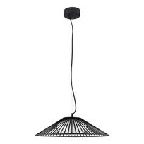 Matinės juodos spalvos iš metalo kabantis šviestuvas LED ø 50 cm su stiklo gaubtu Brume – Nova Luce