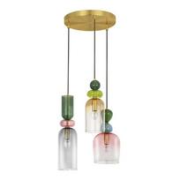 Auksinės spalvos iš stiklo kabantis šviestuvas ø 42 cm Murano – Nova Luce