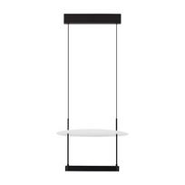Baltos spalvos/matinės juodos spalvos iš aliuminio kabantis šviestuvas LED su pritemdymo funkcija ø 40 cm Diona – Nova Luce