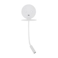 Baltos spalvos iš aliuminio sieninė lempa LED su sulankstoma konstrukcija/su USB portu Eclip – Nova Luce