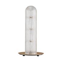 Žalvario spalvos iš metalo stalinis šviestuvas LED (aukštis 40 cm) su stiklo gaubtu Gloree – Nova Luce