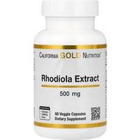 California Gold Nutrition, Rodiolos ekstraktas, 500 mg, 60 daržovių kapsulių