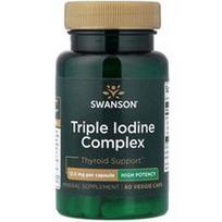 Swanson Vitamins, Trigubo jodo kompleksas, 12,5 mg, 60 vegetariškų kapsulių