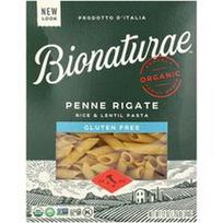 Bionaturae, Begliuteniai ryžių ir lęšių makaronai, Penne Rigate, 340 g