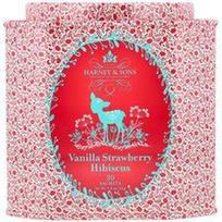 Harney & Sons, Vanilės ir braškių hibisko skonio, 30 pakelių, 54 g