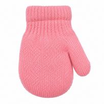 BeSNAZZY Dvigubos megztos kumštinės pirštinės R-283DB-Pink/13 cm