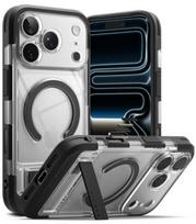 Juodas / skaidrus dėklas Apple iPhone 17 Pro Max / 18 Pro Max telefonui "Ringke UX Magnetic Magsafe"