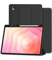 Juodas atverčiamas dėklas Samsung Galaxy Tab S12 Plus 12.4 planšetei "Tech-Protect SC Pen"