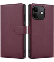 Raudonas atverčiamas dėklas Xiaomi Redmi Note 17 Pro 5G telefonui "Tech-Protect Wallet"