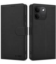 Juodas atverčiamas dėklas Xiaomi Redmi Note 17 Pro Max 5G telefonui "Tech-Protect Wallet"