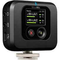 Shure belaidis imtuvas MV-R-Z6, 30 m, 100 dB, 50-20000 Hz, 0.5% THD, 12-15 V, 235 mA, 2x XLR, 2x 6.35 mm, kameros laikiklis
