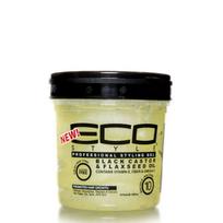 Ecostyle juodųjų ricinų ir linų sėmenų aliejaus be parabenų ir be sulfatų plaukų gelis 473 ml