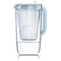 Stiklinis vandens filtravimo ąsotis Brita Model One 2.5 l, Skaidrus / Mėlynas