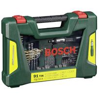 Grąžtų ir sukimo antgalių rinkinys Bosch V-Line Titanium, 91 vnt.