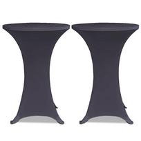 vidaXL Tampri staltiesė, 2 vnt., Skersmuo 70 cm, Antracito spalvos