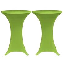 vidaXL Tampri staltiesė, 2 vnt., Skersmuo 60 cm, Žalios spalvos