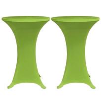 vidaXL tampri staltiesė, skersmuo 70 cm, 2 vnt., žalios spalvos
