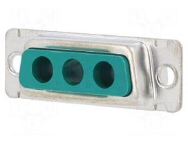 Connector: Special D-Sub | PIN: 3 | socket | female | angled 90°