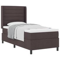 vidaXL Kiemas lova su pagalve Tamsiai rudas 200 x 90 cm audinys