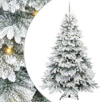 vidaXL Dirbtinė Kalėdų eglutė su 300 LED Balta 240 cm PE ir PVC