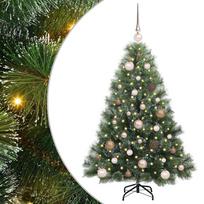 vidaXL Dirbtinė Kalėdų eglutė su 150 LED Žalia 120 cm PE ir PVC
