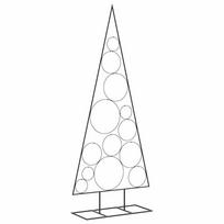vidaXL Metalinė Kalėdų eglutė, juodos spalvos, 150 cm