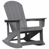 vidaXL Adirondack supama kėdė Šviesiai pilka HDPE