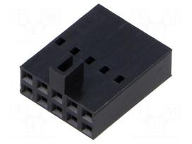 Connector: wire-wire/PCB | socket | female | SL | PIN: 10 | straight